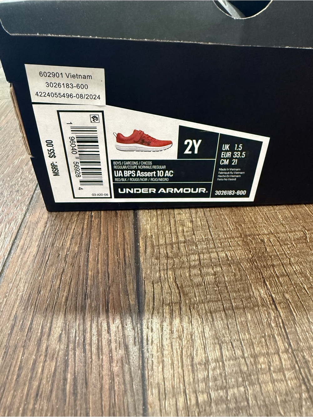 Under Armour Assert 10 Sneakers - Picture 2 of 2